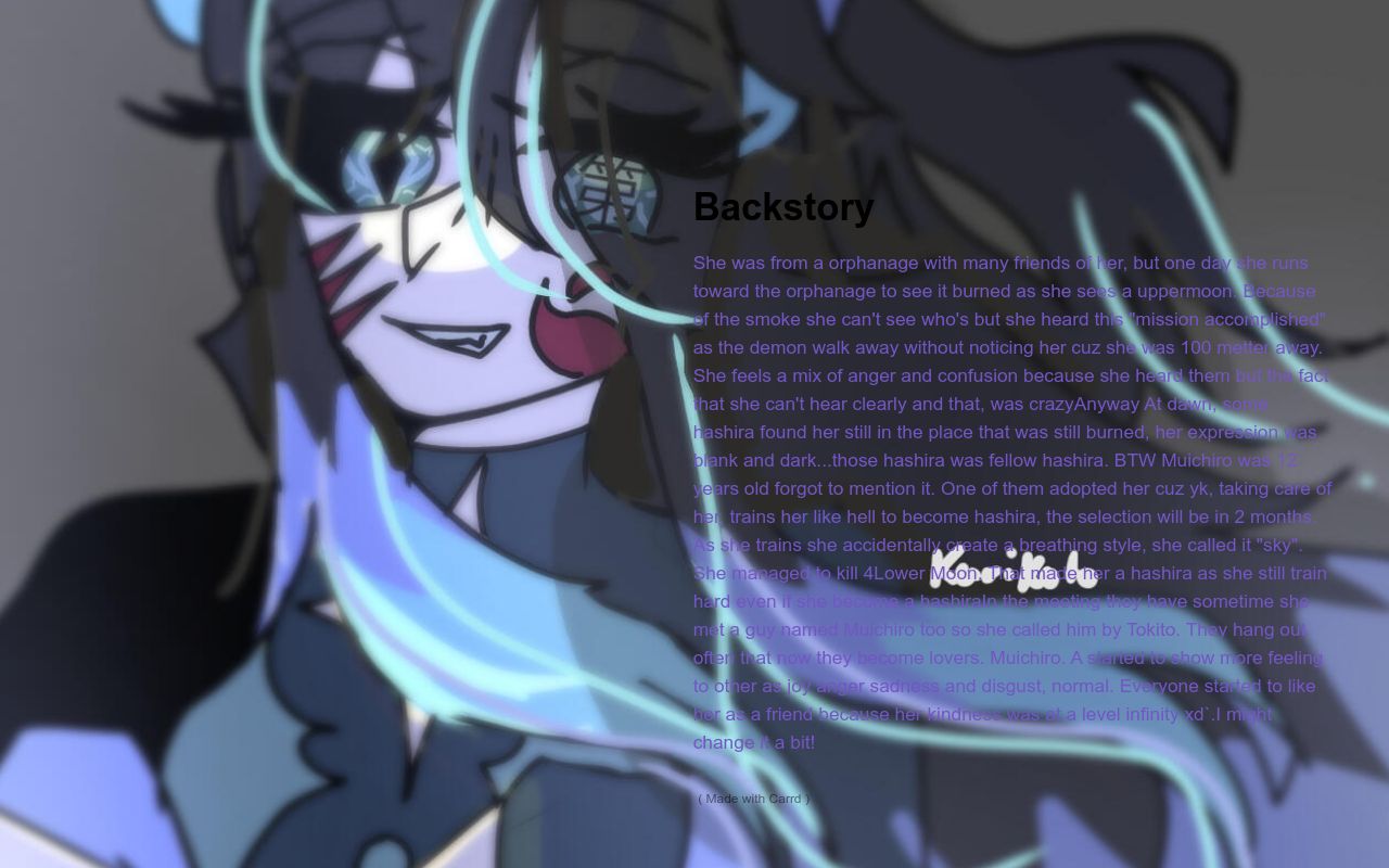 Carrd profile picture for @backs